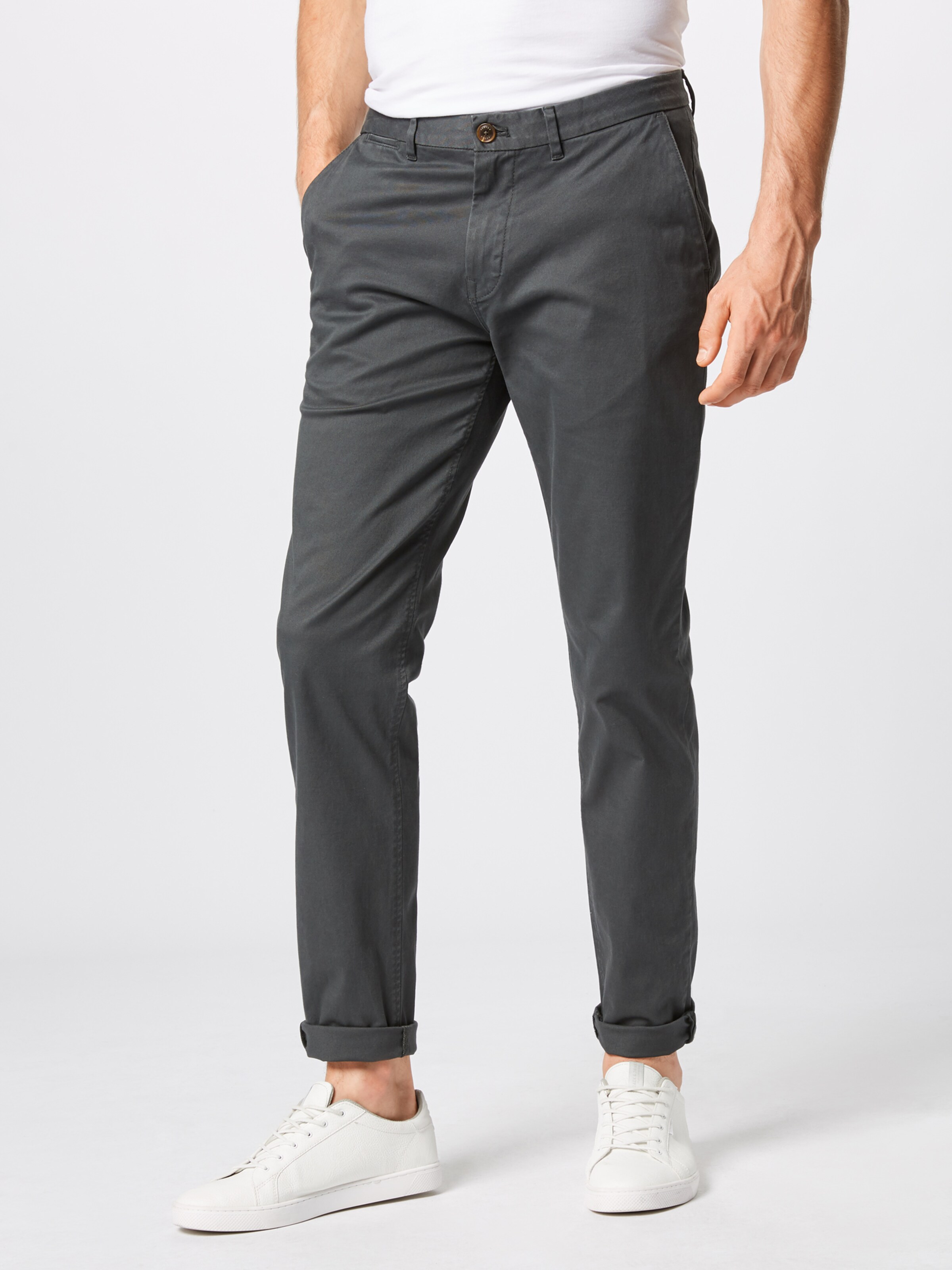 SCOTCH & SODA Chinohose 'Stuart' in dunkelgrau: Frontalansicht