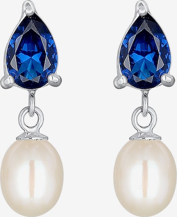 Boucles d'oreilles 'Tropfen' ELLI en bleu : devant