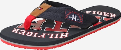 TOMMY HILFIGER T-Bar Sandals in Navy / Red / White, Item view