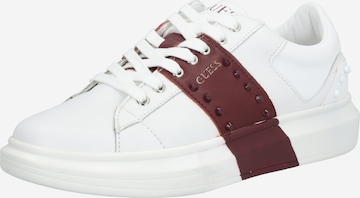 Baskets basses 'Salerno' GUESS en blanc : devant