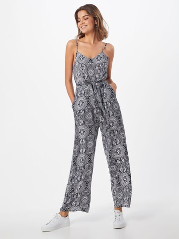 Urban Classics Jumpsuit in Zwart: voorkant