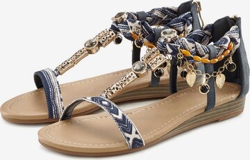 LASCANA Sandal in Blue