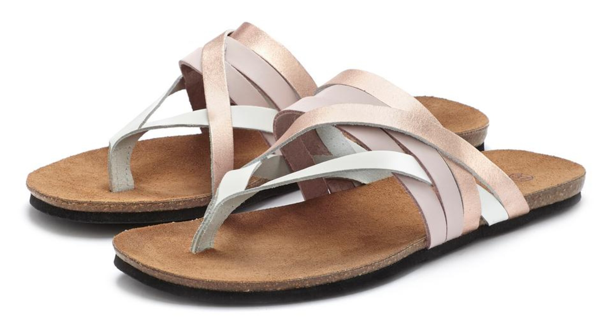 LASCANA - Sandalias de dedo en rosa: frente