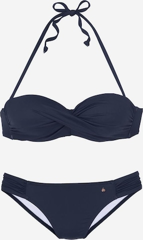 s.Oliver Balconette Bikini in Blau: predná strana