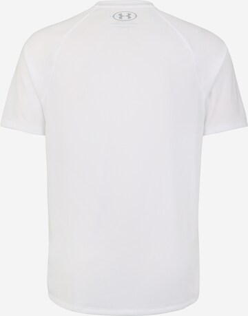 UNDER ARMOUR Regular fit Functioneel shirt 'Tech 2.0' in Wit: terug