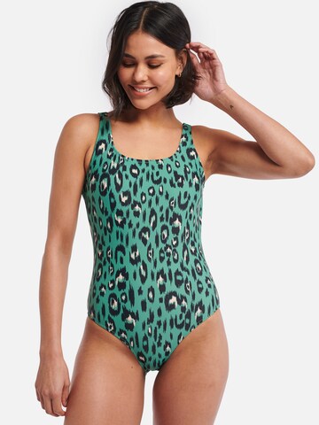 Shiwi Regular Swimsuit in Green: front