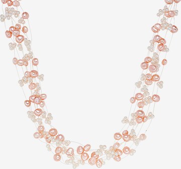 Valero Pearls Ketting in Roze: voorkant