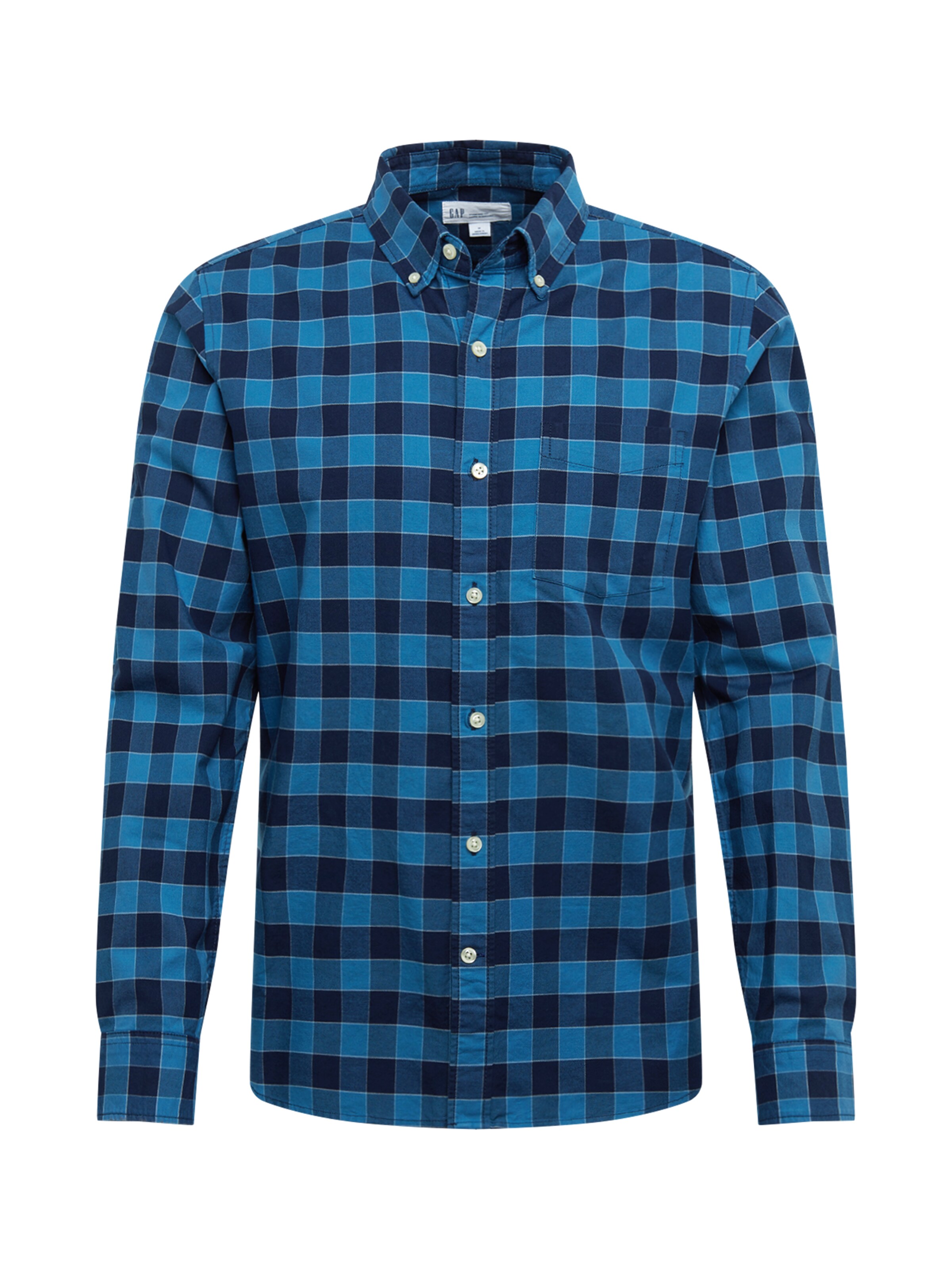 GAP - Overhemd 'V-FA 19 LS OXFORD' in de kleur Lichtblauw