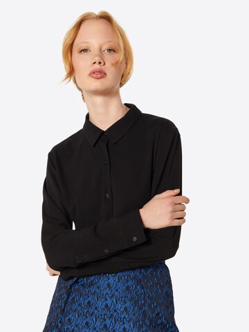 Samsøe Samsøe - Blusa 'Milly' em preto: frente