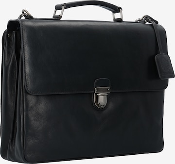 LEONHARD HEYDEN Document Bag 'Roma' in Black