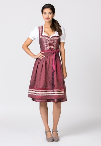 STOCKERPOINT Dirndl 'Giselle' in Rot: Vorderseite