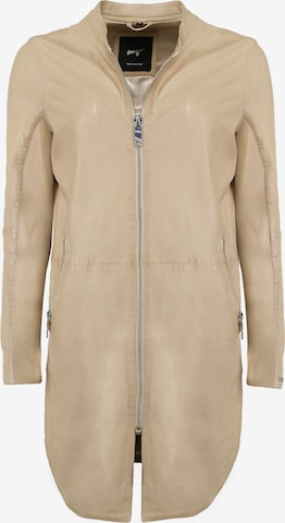 Manteau mi-saison '420-20-40' Maze en beige : devant