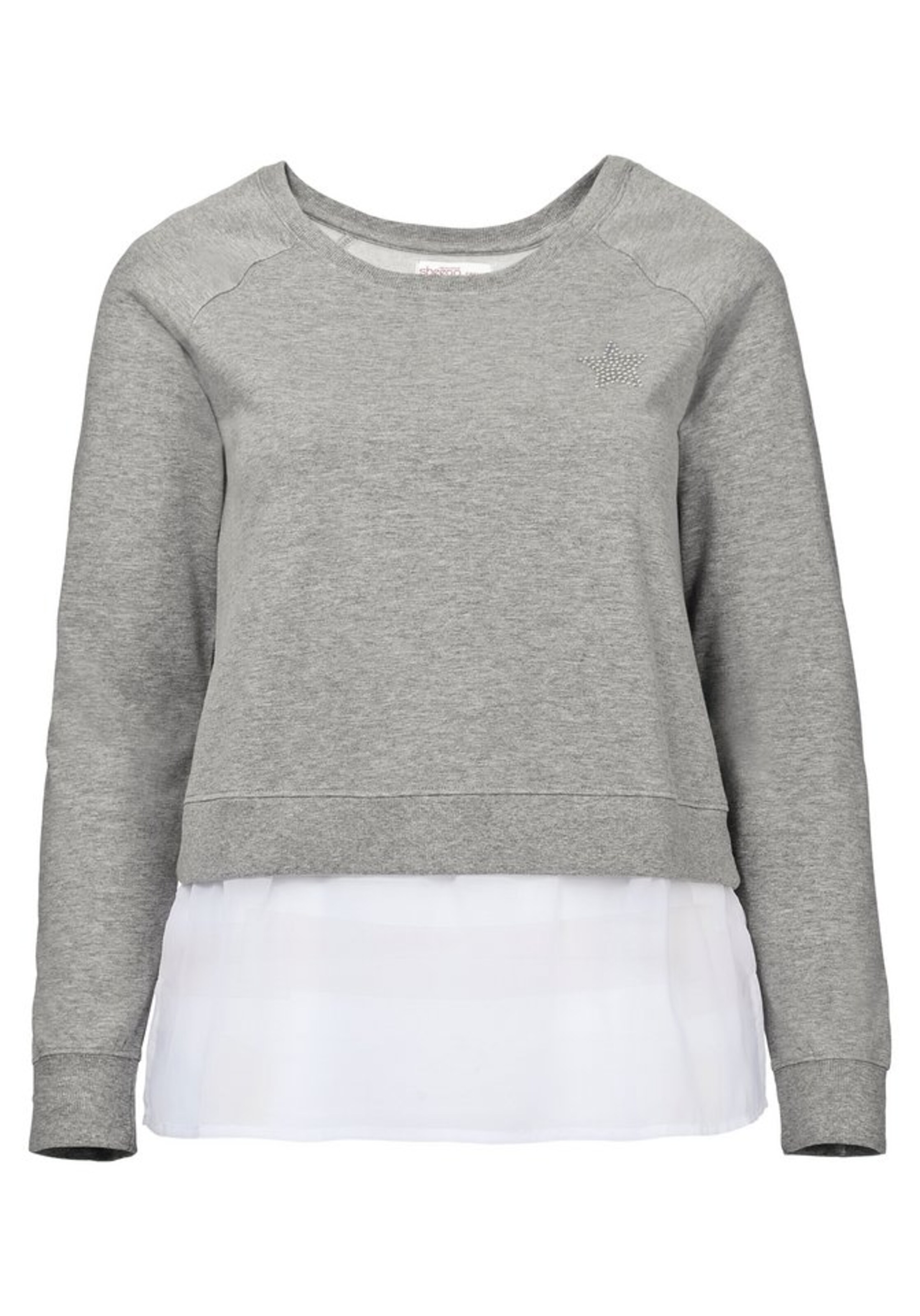 SHEEGO - Sweatshirt in grau
