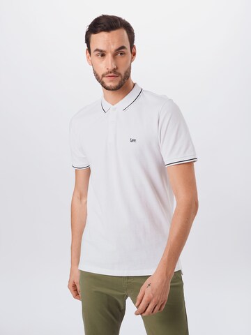 Lee Regularny krój Koszulka w kolorze biały: przód