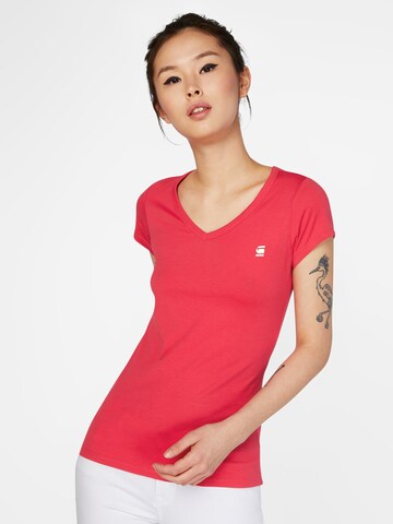 T-shirt 'Eyben V' G-Star RAW en rose : devant