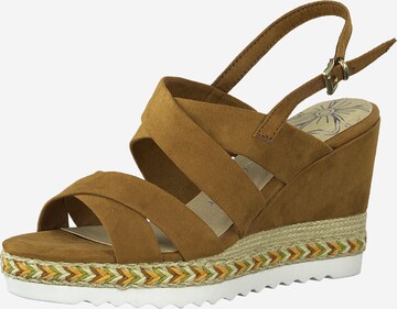 MARCO TOZZI Strap Sandals in Brown: front