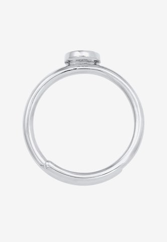 ELLI Ring Initial, Buchstabe - S in Silber