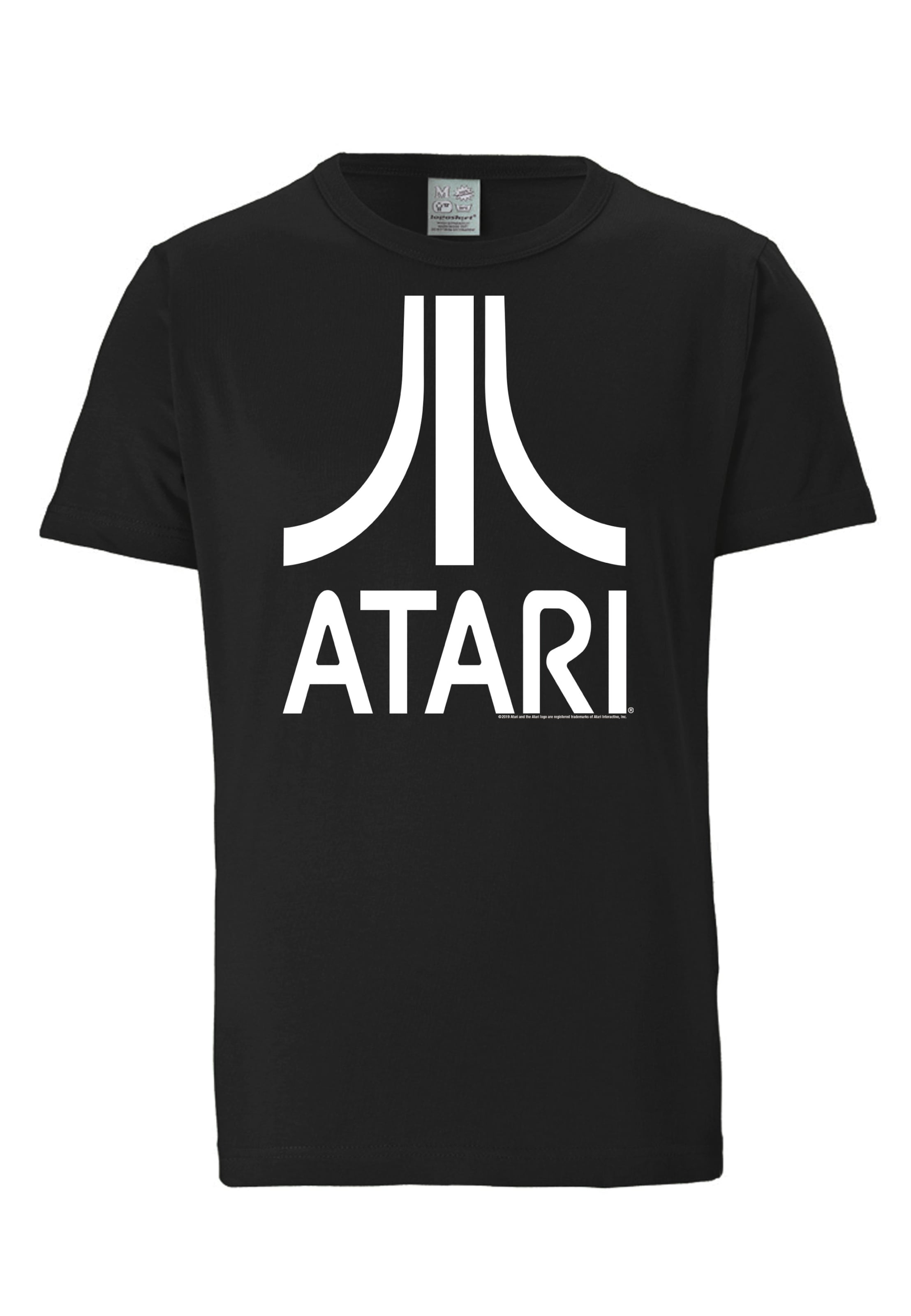 LOGOSHIRT Shirt 'Atari' in Zwart: voorkant