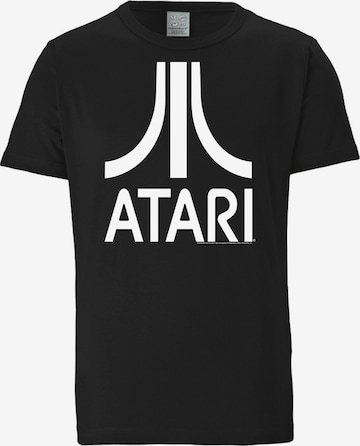 LOGOSHIRT T-Shirt 'Atari' in Schwarz: predná strana