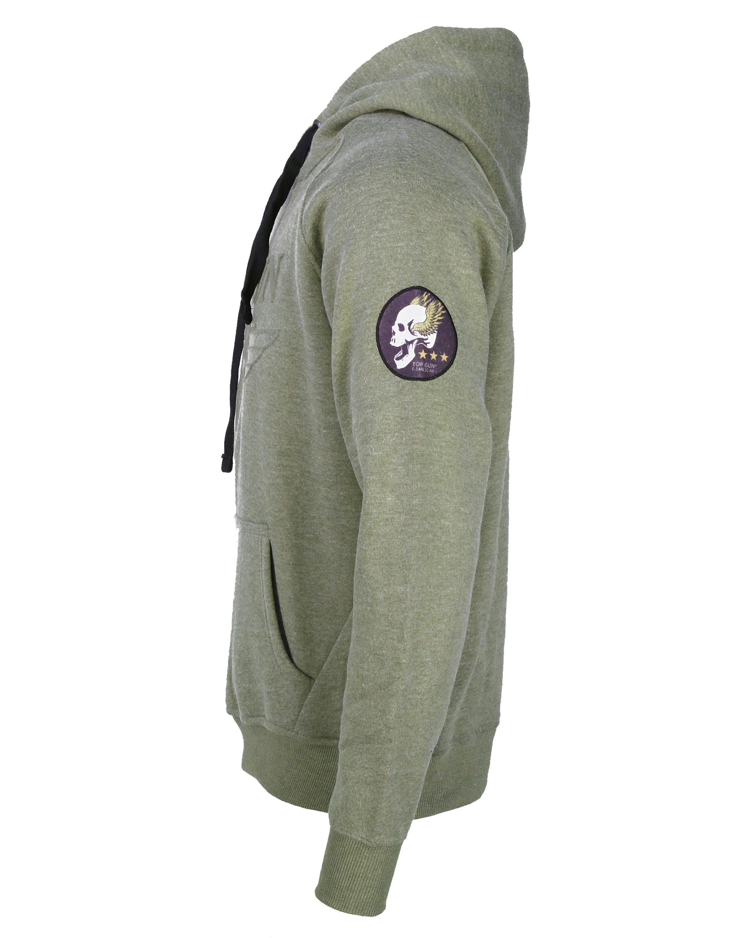 TOP GUN Kapuzenpullover 'TG-9013' in Grün