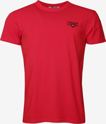 TOP GUN T-Shirt ' Tropical ' in Rot: predná strana