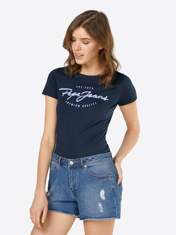 Pepe Jeans T-Shirt 'Charleen' in Blau: predná strana