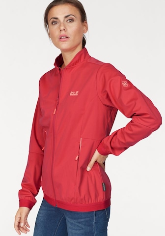 JACK WOLFSKIN Outdoor Jacket in Red