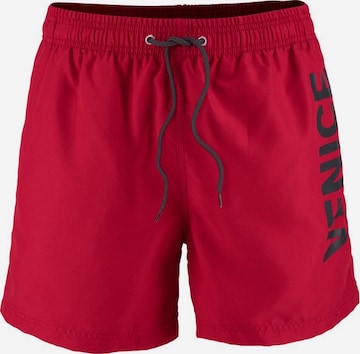 VENICE BEACH Board Shorts in Red: front