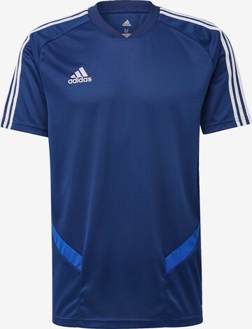 ADIDAS SPORTSWEAR Performance Shirt 'Tiro 19' in Blue: front