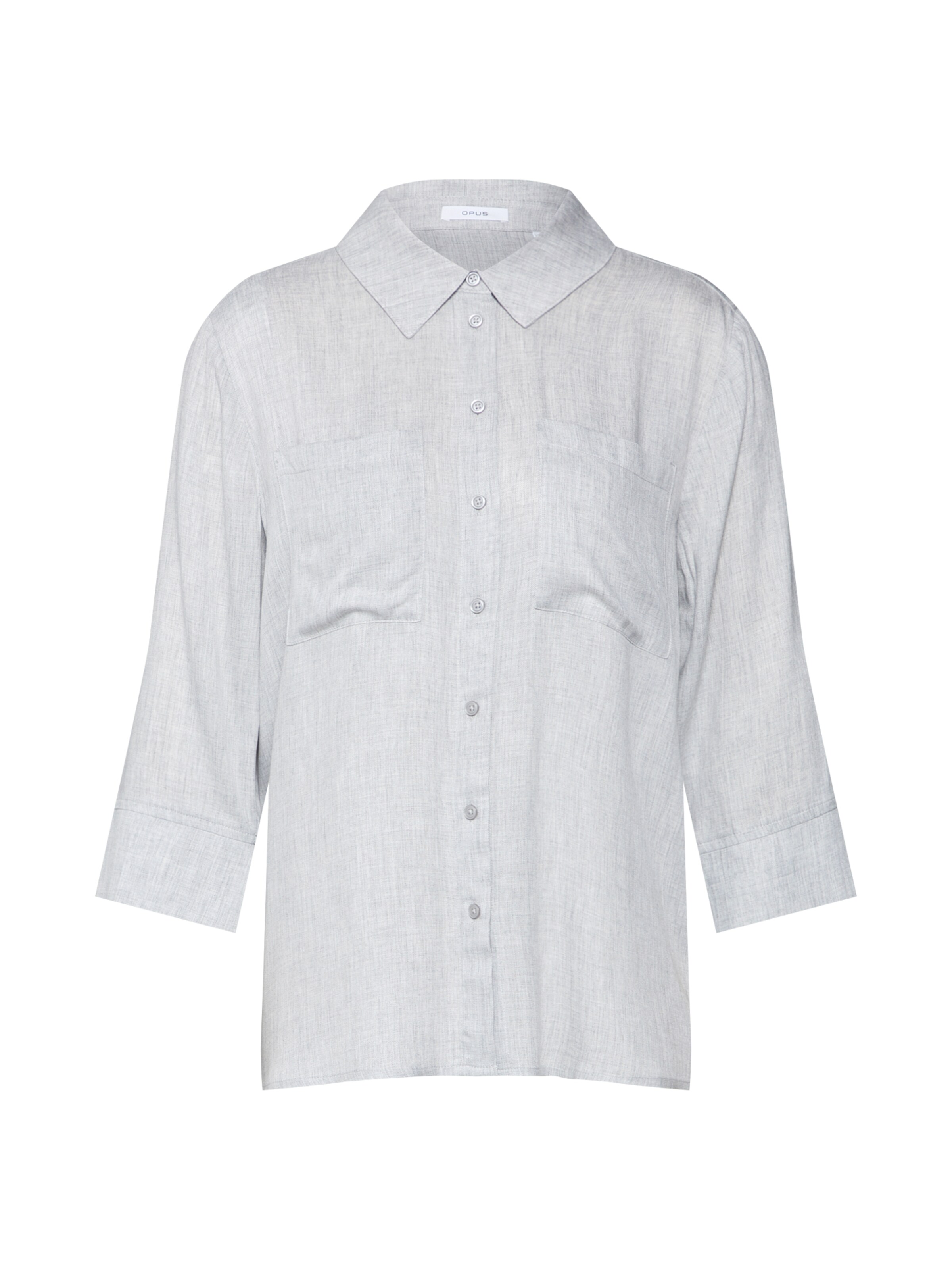 OPUS - Blouse 'Fado' in de kleur Zilvergrijs