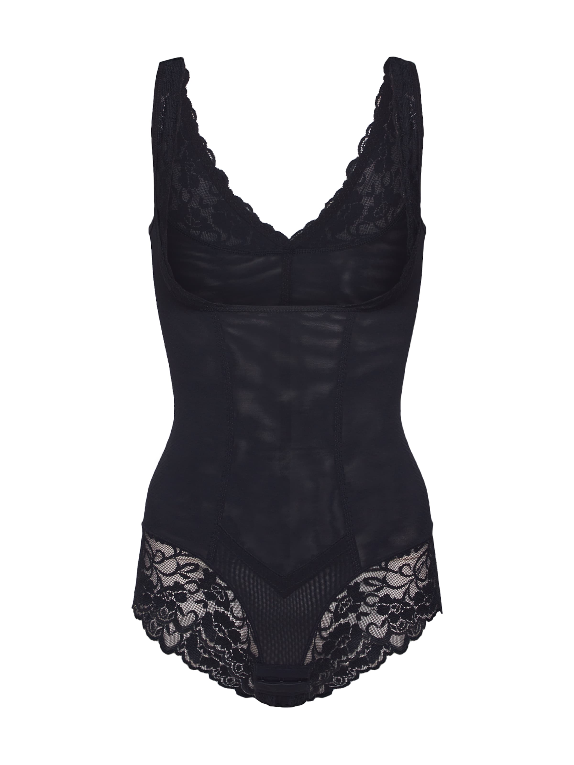 melns MAGIC Bodyfashion Standarta Figūru koriģējošs bodijs 'Super Control': no priekšpuses