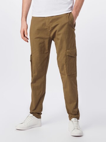 Urban Classics Tapered Cargobukser i grøn: forside