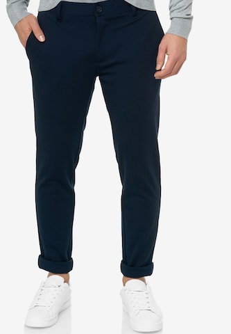 INDICODE JEANS Regular Chino Pants 'Kolding' in Blue: front