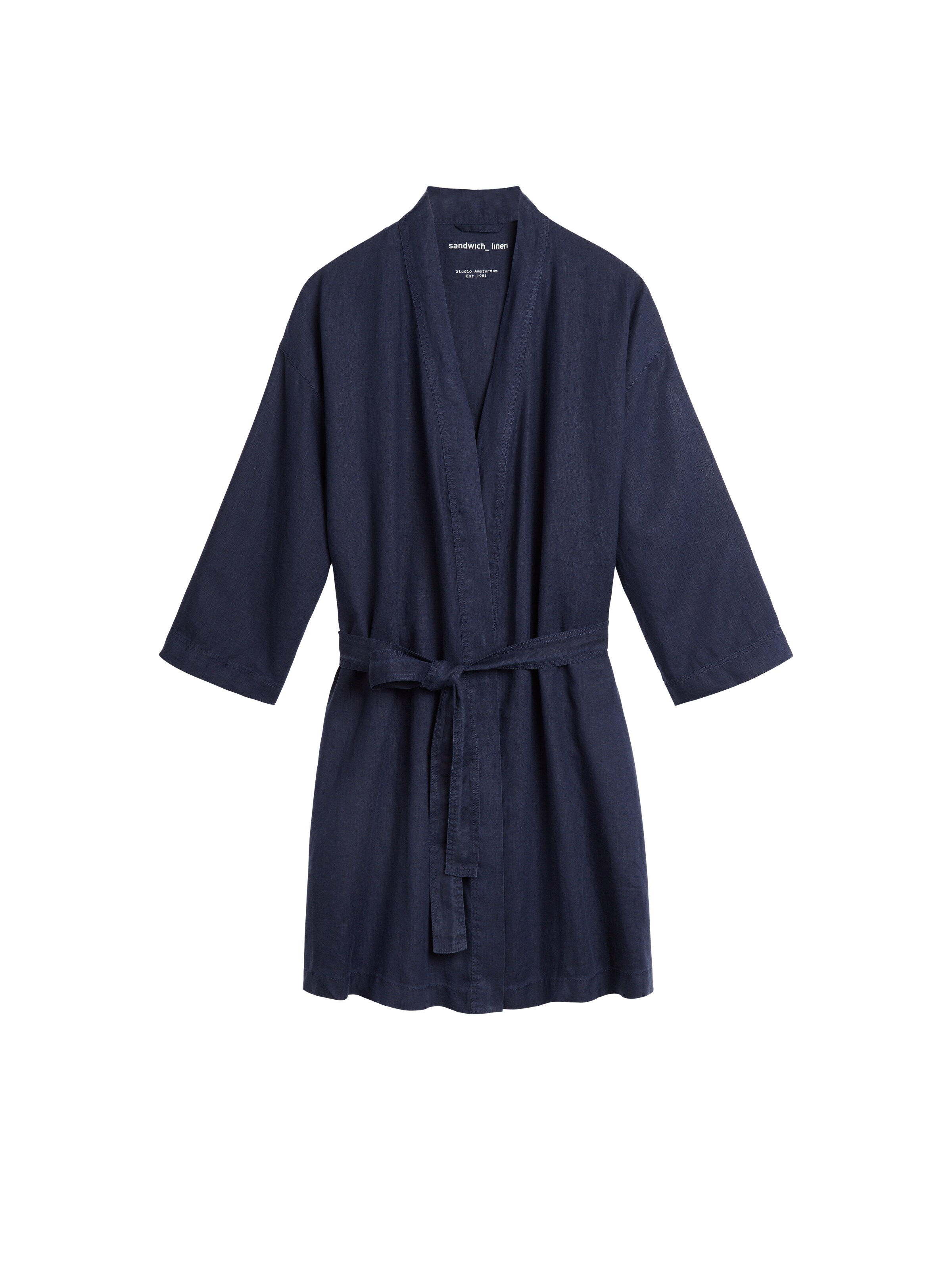 Sandwich - Bademantel in navy