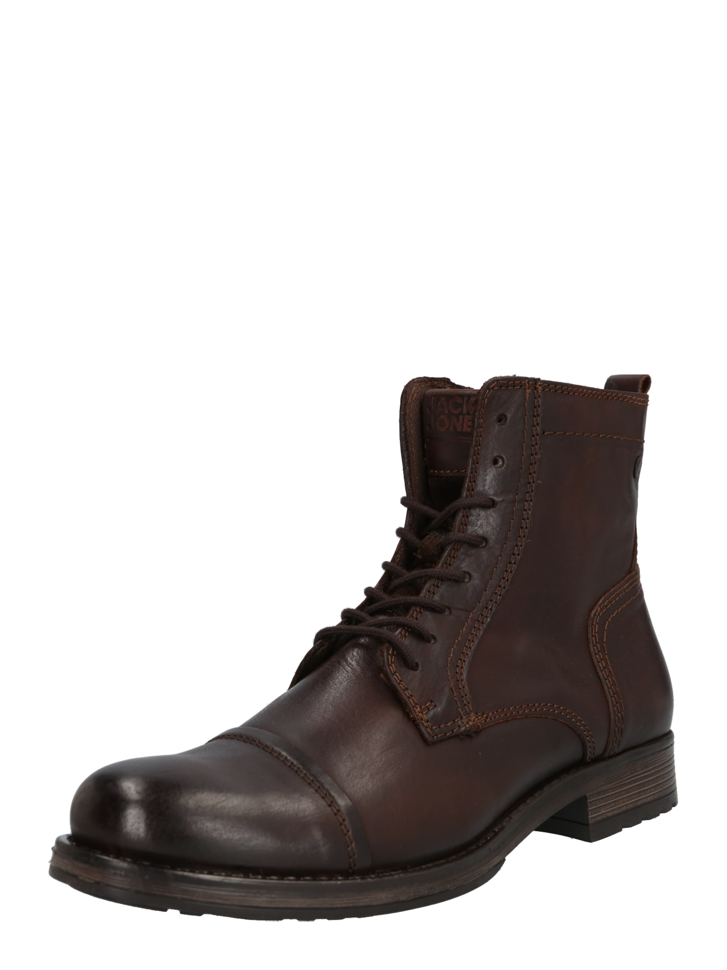Men Boots | JACK & JONES Lace-Up Boots in Chestnut Brown - YQ17761