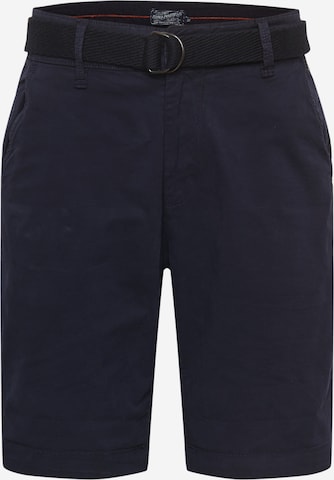 Petrol Industries Regular Chino in Blauw: voorkant