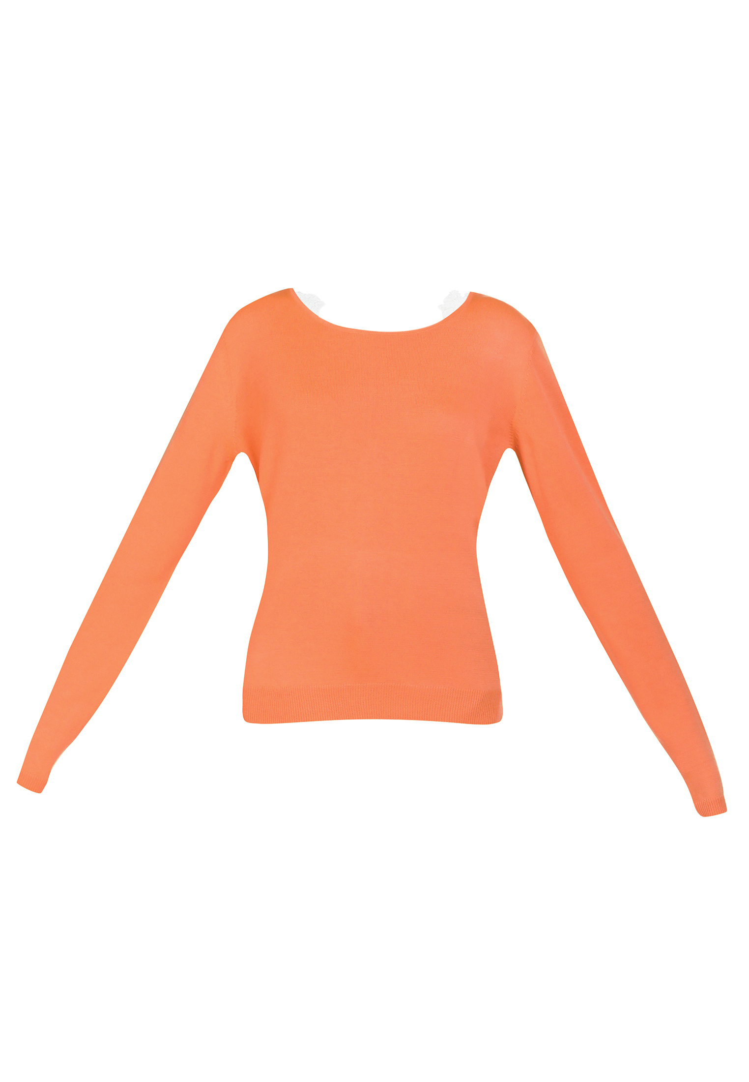 MYMO Sweter w kolorze Neonowa Pomarańczam 
