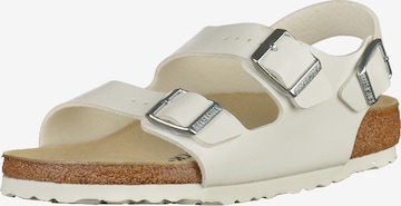 BIRKENSTOCK Sandals 'Milano' in White: front
