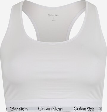 Bustier Soutien-gorge Calvin Klein Underwear en blanc : devant