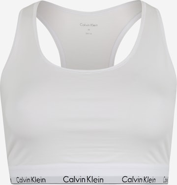 Calvin Klein Underwear Бюстие Сутиен в бяло: отпред