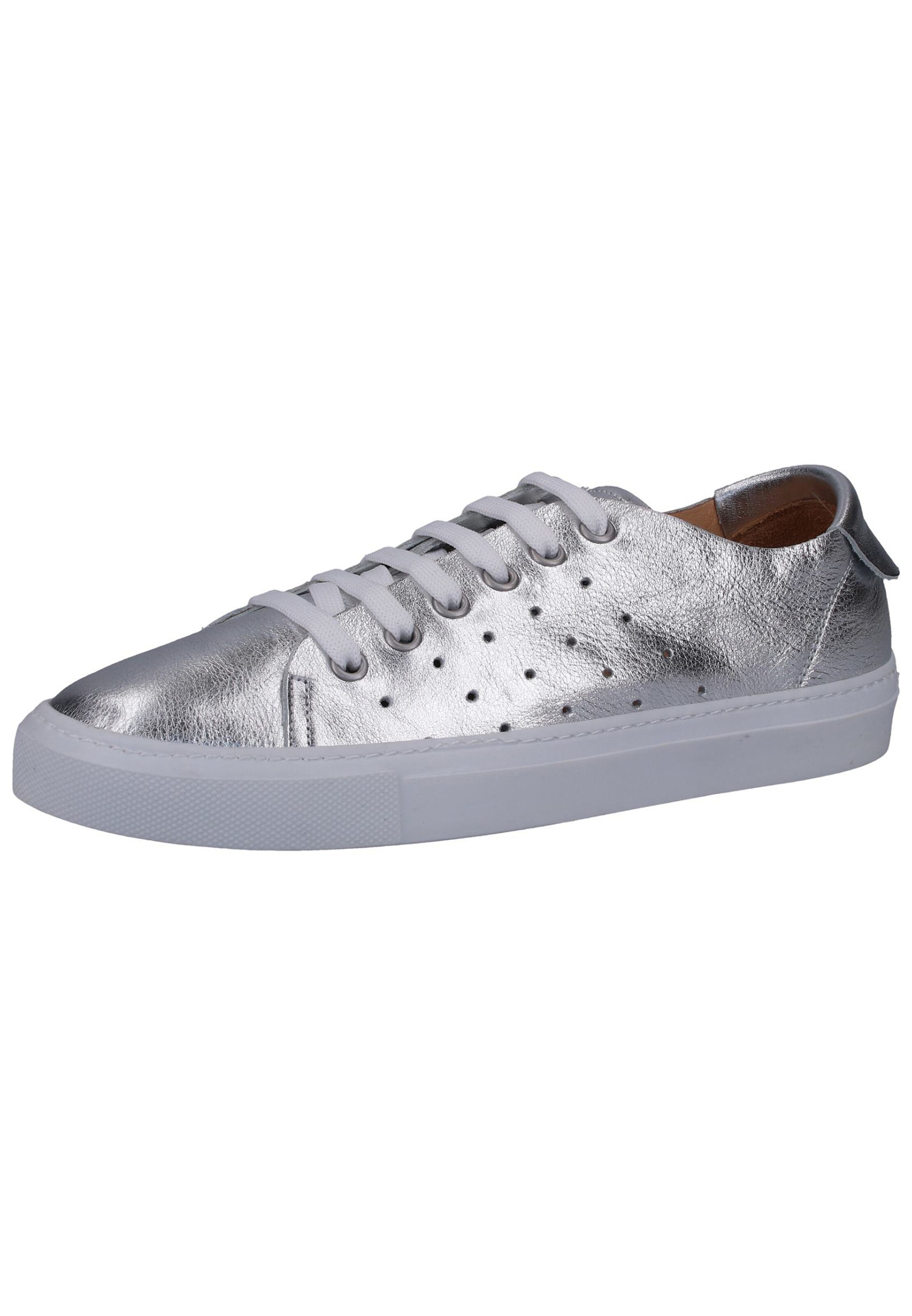 Darkwood Sneaker in Silber: Vorderseite