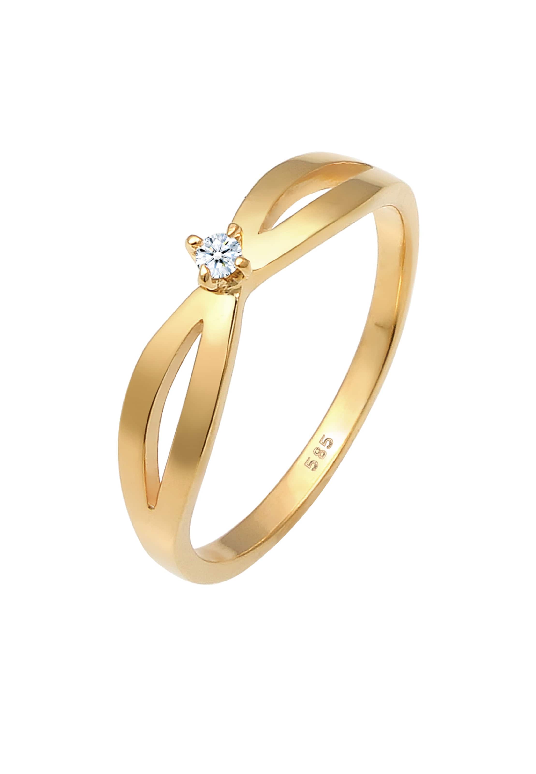 Elli DIAMONDS Ring in Goud: voorkant