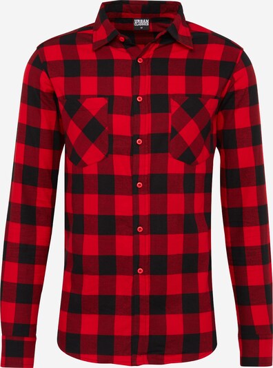 Urban Classics Skjorta i röd / mörkröd / svart, Produktvy