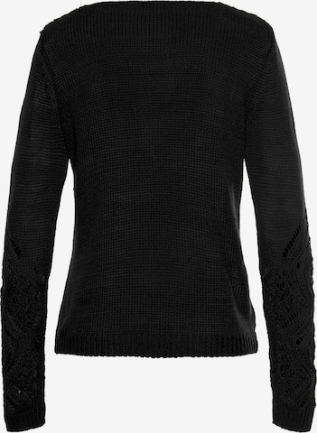 LASCANA Pullover in Schwarz