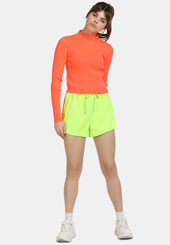 myMo ATHLSR Athletic Sweater in Orange: front