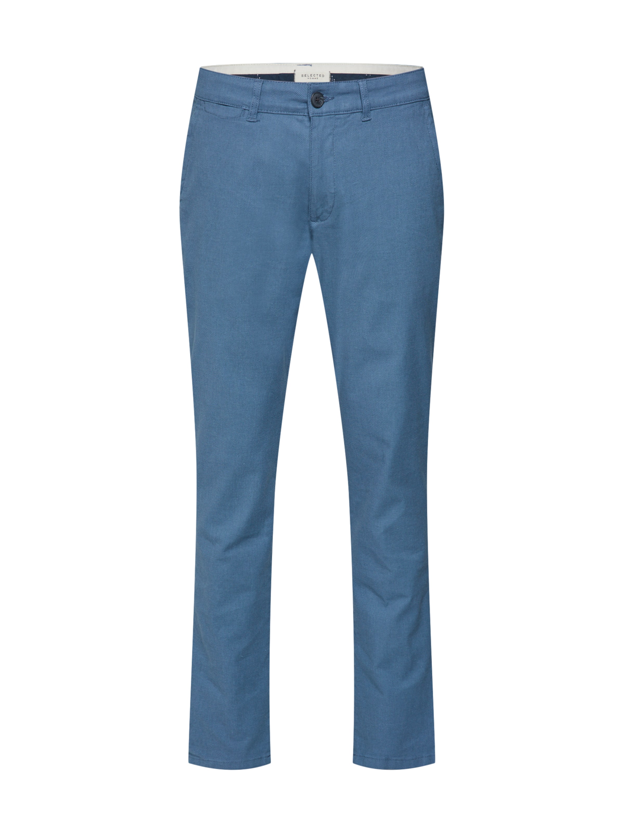 SELECTED HOMME Chino kalhoty 'Chris' - nebeská modř: Pohled zepředu