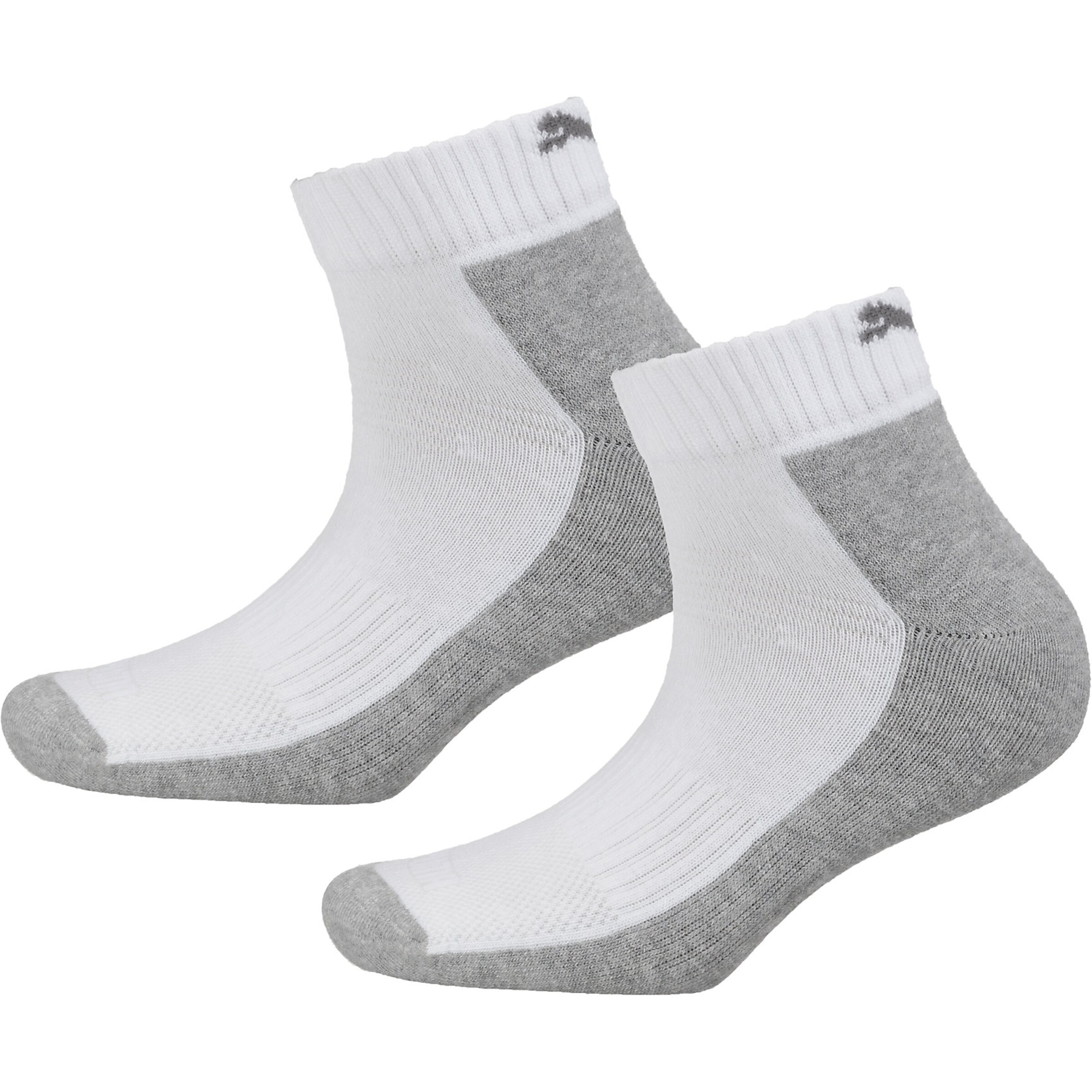PUMA - Sportkurzsocken in graumeliert
