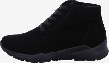 SEMLER Lace-Up Ankle Boots in Black: front