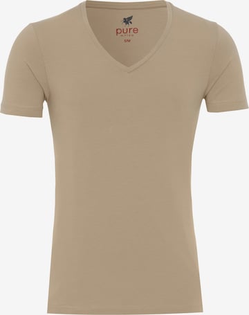 PURE Slim Fit T-Shirt in Beige: predná strana