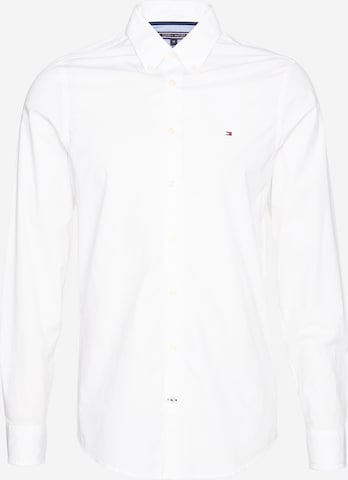 TOMMY HILFIGER Button Up Shirt in White: front